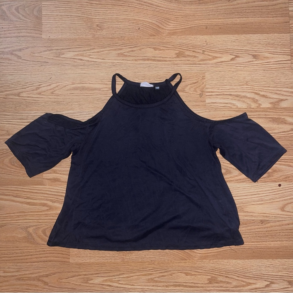 Women's Black Off the Shoulder Top